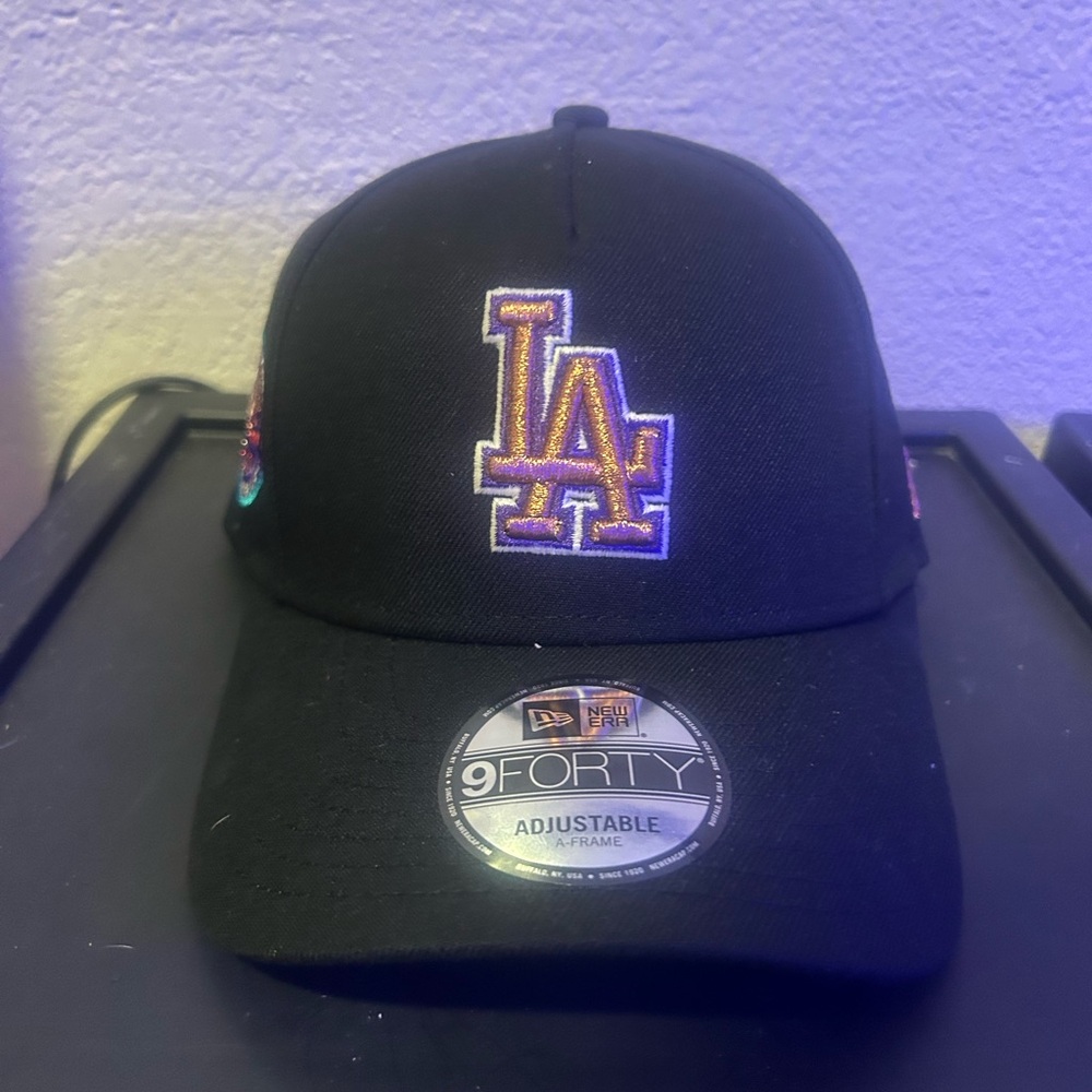 New Era Black 9FORTY Adjustable Kids Adults Cap